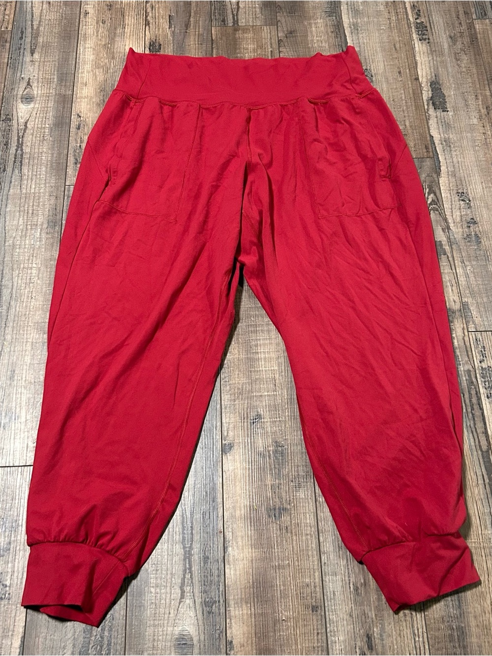 Athleta Salutation Jogger Red Plus Size 2X Powervita